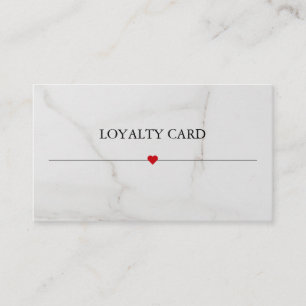 Simple Elegant Beauty Salon Loyalty Card
