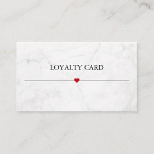Simple Elegant Beauty Salon Loyalty Card