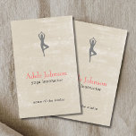 Simple Elegant Beige Scratches Icon YogaInstructor Flyer<br><div class="desc">Elegant customizable flyer template with cool beige scratches background. You can customiza with your text.</div>