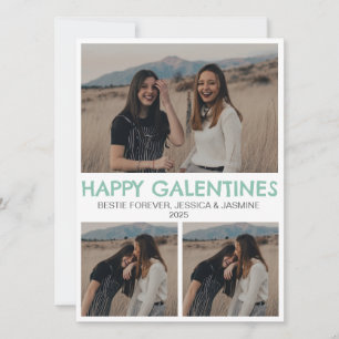 Simple Elegant Bestfriend galentine's day Holiday Card