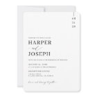 Simple Elegant Black All In One QR Code Wedding