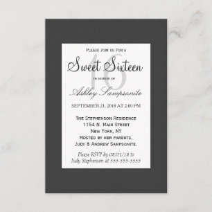 Simple Elegant Black and White Design Invitation