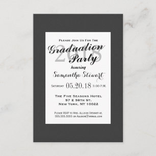 Simple Elegant Black and White Design Invitation