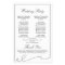 Simple Elegant Black And White Wedding Program