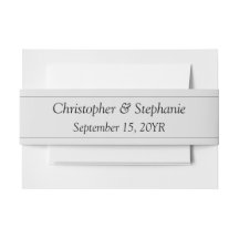 Simple Elegant Black Script Personalizable Wedding