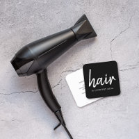 Simple Elegant Black White Hair Stylist