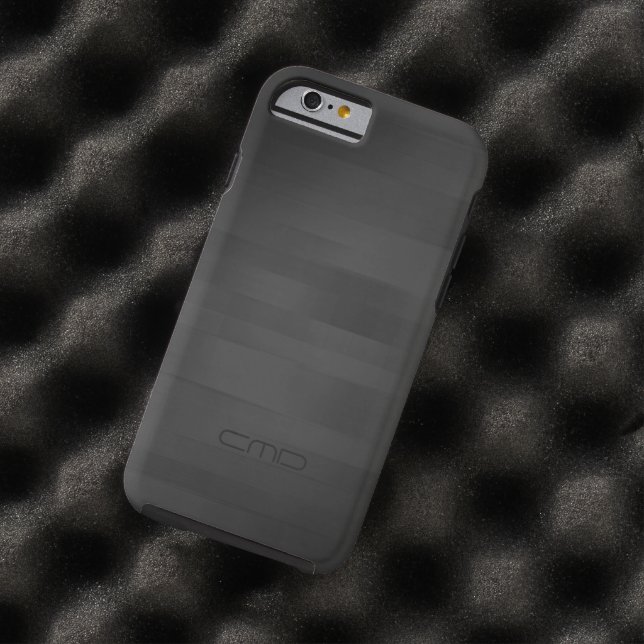 Simple Elegant Black Wood Stripes Pattern Case-Mate iPhone Case (In Situ)