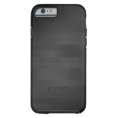 Simple Elegant Black Wood Stripes Pattern Case-Mate iPhone Case (Back)