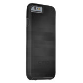 Simple Elegant Black Wood Stripes Pattern Case-Mate iPhone Case (Back/Right)