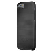 Simple Elegant Black Wood Stripes Pattern Case-Mate iPhone Case (Back Left)