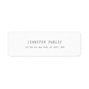 Simple Elegant Blanc Cute Modèle moderne Script