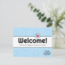 Simple Elegant Blue Business Welcome 