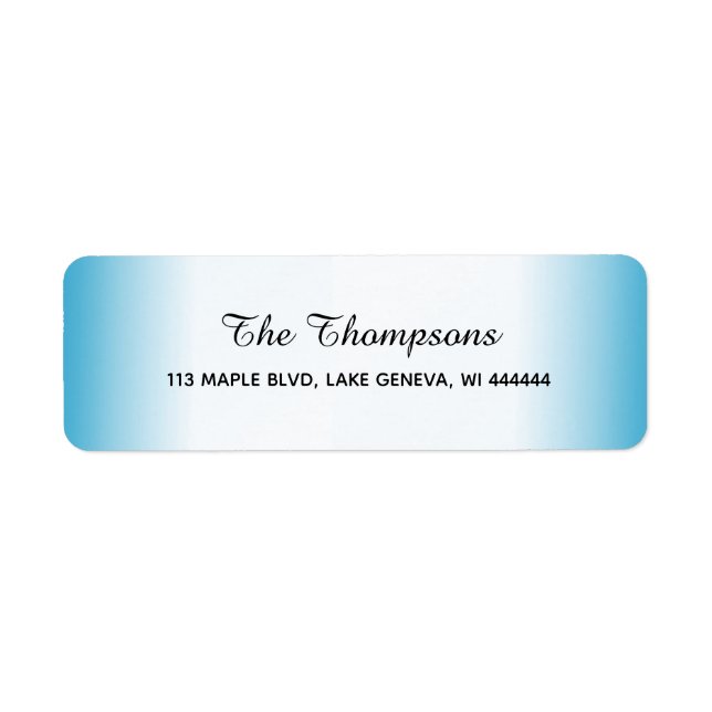 Simple Elegant Blue Gradient (Front)