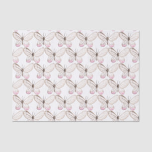 Simple & Elegant Blush Butterfly Tissue Paper