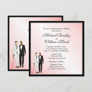 Simple Elegant Blush Wedding Invite