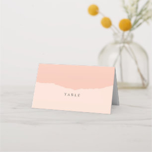 Simple Elegant Blush Wedding Table Place Card