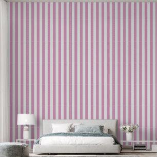 Simple elegant bold pink stripe wallpaper