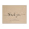 Simple Elegant Brown Business Thank You