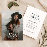 Simple Elegant Budget Cheap Wedding Save the Date Flyer<br><div class="desc">Introduce your wedding day with our Simple Elegant Budget Cheap Wedding Save the Date Flyer. Ideal for budget-conscious couples, this card offers a modern, minimalist look with a digital format. The classic black and white theme suits any wedding theme, perfect for beach or destination events. Affordable and elegant, it ensures...</div>