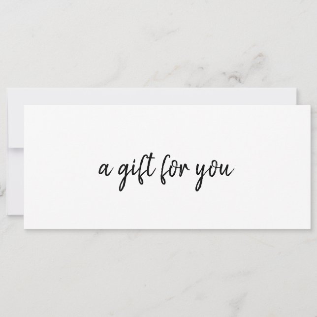 Simple Elegant Business Gift Certificate (Front)