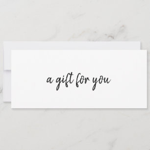 Simple Elegant Business Gift Certificate