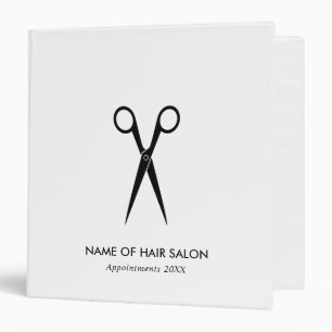 Simple elegant business light beauty salon binder