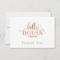 Simple Elegant Business Logo Thank You Postcard