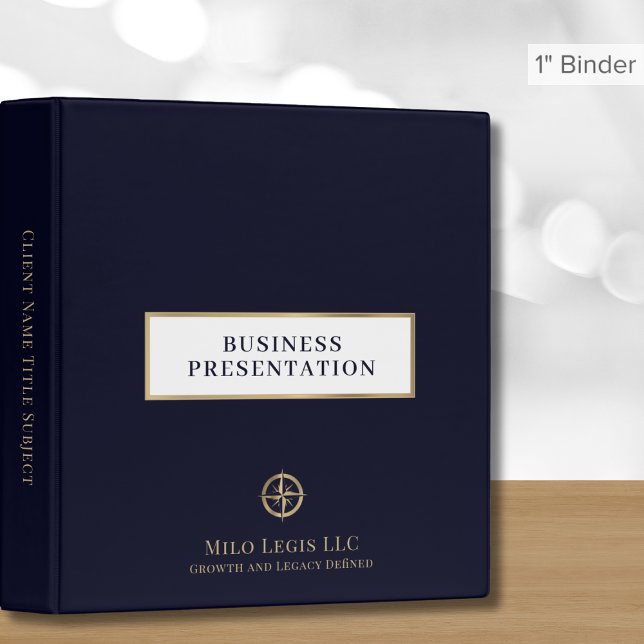 Simple Elegant Business Presentation Binder (Creator Uploaded)