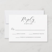Simple Elegant Calligraphy Script Modern Wedding
