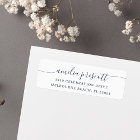 Simple Elegant Calligraphy Script Return Address