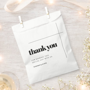 Simple elegant & chic wedding favour bag