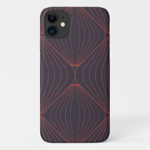 Simple, elegant Christmas inspired graphic pattern iPhone 11 Case