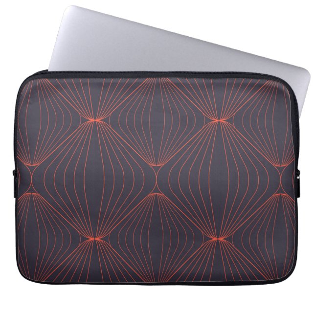 Simple, elegant Christmas inspired graphic pattern Laptop Sleeve (Front)