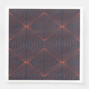 Simple, elegant Christmas inspired graphic pattern Napkin