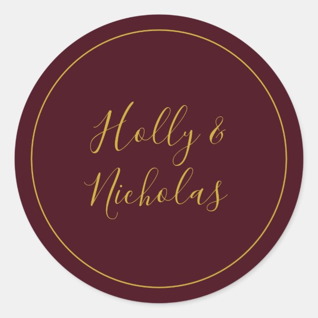 Simple Elegant Christmas | Red envelope seals (Front)