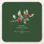 Simple Elegant Christmas Watercolor Botanical