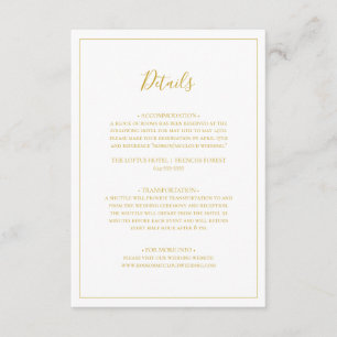 Simple Elegant Christmas White Details Enclosure Card