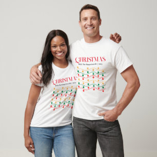 Simple Elegant Christmas With Family Personalize T-Shirt