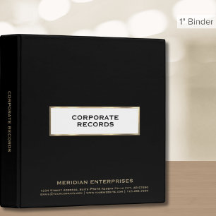 Simple Elegant Classeur de registre d'entreprise