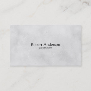 Simple Elegant Classic Texture Consltant  Business Card