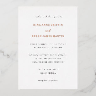 Simple Elegant Classic Wedding
