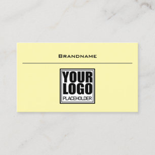 Simple Elegant Cream Coloured for Every Business Business Card
