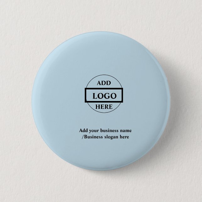 Simple elegant custom logo here company    2 inch round button (Front)