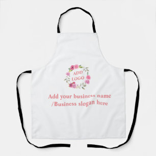 Simple elegant custom logo here company apron