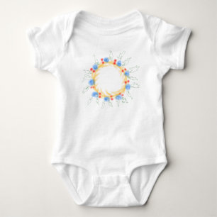 Simple elegant custom logo here company baby bodysuit