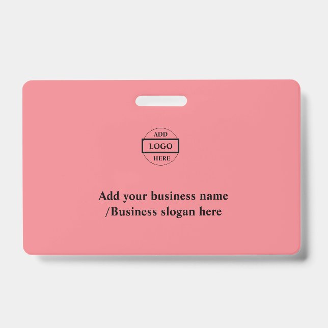 Simple elegant custom logo here company    badge (Front)