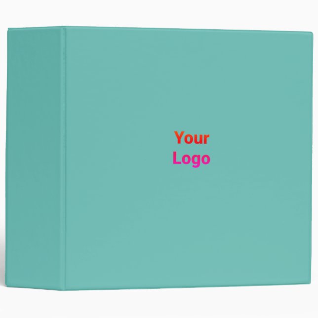Simple elegant custom logo here company    binder (Front/Spine)