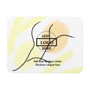 Simple elegant custom logo here company    car mag magnet