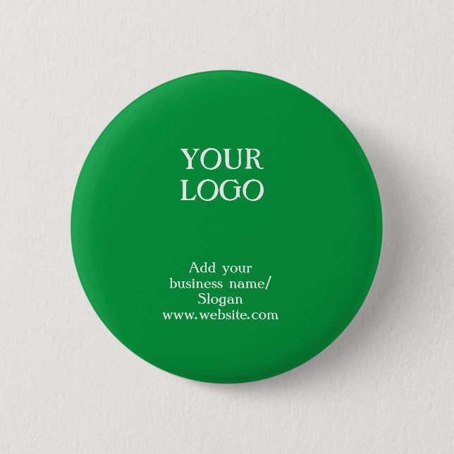 Simple elegant custom logo here company easter gr 2 inch round button (Front)