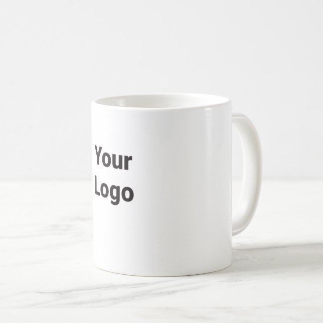 Simple elegant custom logo here company easter gre coffee mug (Front Right)